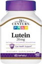 Lutéine du 21e siècle 20 mg Softgels - 60 ct, boîte de 3