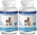 Soutien des os pour les chiots - Chien Ultra Vitamines - CHEFABLE - Formule avancée - Minéraux premium - Chien Bons au calcium - 2 bouteilles (180 Chews)