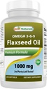 Best Naturals Flaxseed Oil 1000 mg 240 Softgels - Omega-3-6-9 für Herzgesundheit