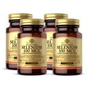 Sélénium sans levure 100 mcg - 100 comprimés, boîte de 4 - Supporte la santé du système antioxydant et immunitaire - Non-OGM, sans gluten, sans produits laitiers, sans casher - 400 portions totales