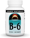 Source Naturelles Vitamine B-6, 100 mg Système immunitaire - 250 comprimés