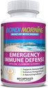 Emergency Immunity Support Vitamins Supplements – Vitamin C with Zinc Tablets + Elderberry Extract Bolster Immune System Response, Digestive Health, Energy, and Focus, 60-Count