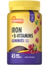 Sundance Iron Gummies | Plus B-Vitamine | 45 Vegane Gummis | Grape Flavor | Vegan, Non-GMO und glutenfreie Ergänzung