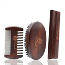 Kit de grooming pour les hommes - Peigne de style vintage européen, brosse à barbe, bar à barbe - Se concentrer sur les soins de la barbe pour hommes, maîtriser les barbes des hommes partout dans le monde