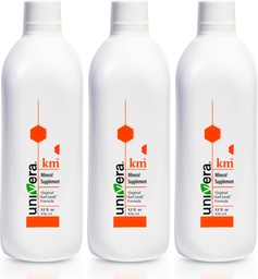 Univera KM Mineral Supplement Formule originale Karl Jurak Riche en potassium et vitamines Stabilise l'équilibre du pH Soutient la digestion + absorption nutritive