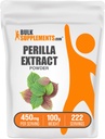 BulkSupplements.com Poudre d'extrait de perilla - Supplément de frutescens de perilla, supplément à base de plantes - Sans végétalien et sans gluten, 450mg par portion, 100g (3.5 oz) (paquet de 1)