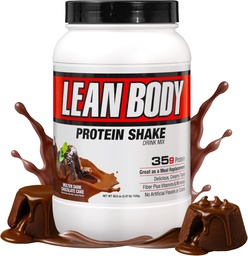 Labrada Lean Body Hi-Protein Meal Ersatz Shake, Molten Dark Chocolate Cake PACKAGING MAY VARY
