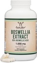 Boswellia Serrata - 240 capsules (résistance maximale 1000mg de 65% extrait d'acide boswellique) Boswellia capsules extraites (supplément de soutien conjoint pour la santé conjointe) tiers testé par le double bois