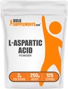 BulkSupplements.com L-Aspartic Acid Powder - Aspartic Acid Supplement, Amino Acids Supplement - Glutenfrei, 2g pro Servierung, 250g (8.8 oz) (Pack von 1)