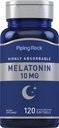 Piping Rock Melatonin 10mg.120 Capsules Softgel Supplément de libération rapide