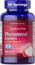 Puritan's Pride Premium Phytostérol Complex 1000mg avec Beta Sitostérol, supplément diététique pour la santé du coeur et supplément anticholestérol, 100 softgels à libération rapide