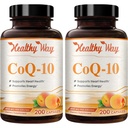 Coenzyme Q10 400mg CoQ10 Supplément - Une fois par jour Coq 10 400mg Capsules de poudre pour un traitement cardiovasculaire sain et un soutien énergétique - Absorption rapide non OGM Ubiquinone Q10 Coenzyme (200 portions)
