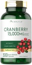 Pilules de canneberge de Carlyle 15000mg.300 Capsules.