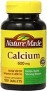 Nature faite de calcium 600 mg avec la vitamine D3 pour le support immunitaire, comprimés, 60 Compte, aide à soutenir la force osseuse (paquet de 3)