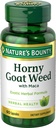Nature's Bounty Horny Goat Weed avec Maca, Supplément Santé Herbal, 60 Capsules