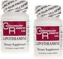 Recherche cardiovasculaire Lipothiamine B1 Supplément 240 Comprimés - Vitamine B1 maintenant avec acide lipoïque alpha - 2 X 120 Compte