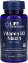 Durée de vie Vitamine B3 Niacine, 500 Milligramme, 100 Capsules