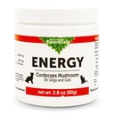 Animal Essentials Energy Cordyceps Supplément de champignons pour chiens et chats - Support Stamina & Endurance, fonctions respiratoires et rénales saines, antioxydant, extrait de poudre de champignons - 2,8 Oz (paquet de 1)
