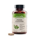 NatureWise Total Colon Care Fiber Cleanse - Natural Laxative Blend - Herbal Laxatives, Präbiotika, & Enzyme für Regelmäßigkeit, Verdauung, Gewicht & Darm Gesundheit - Nicht-GVO - 60 Kapseln