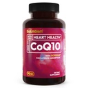 BioEmblem CoQ10 avec BioPerine - 200mg Softgels, haute absorption - Coenzyme Q10 Antioxydant pour la production d'énergie, santé cardiaque - Forme naturelle, Supplément CoQ10 non-OGM - 90 Compte