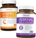 Bundle Adrenal Support & Vitamin-C Immununterstützung - Adrenal-C Immunität Bundle - Adrenal Support & Cortisol Manager (Non-GMO) & Vitamin C Immununterstützung (Non-GMO) Immunsystem Booster Supplement