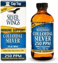 Natural Path Silver Wings Colloïdal Silver Liquid - Supplément de soutien immunitaire amélioré - 250ppm (1250mcg) - 8oz
