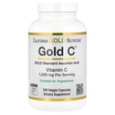 California Gold Nutrition Gold C USP Grade Vitamine C Supplément - Immune Support & Saisonnier Wellness - Végétarien Friendly - Sans gluten, sans OGM - 1000 mg - 240 Capsules de Veggie