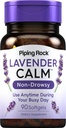 Piping Rock Lavender Calm Pillen 80mg | 90 Softgels | Non-Drowsy Supplement | Lavandula Angustifolia | Non GMO, Glutenfrei