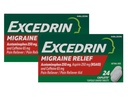 Excédent de migraine anti-douleur Caplets, 24 Nombre (paquet de 2)