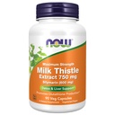 Maintenant Aliments Extrait de chardon de lait 750 mg Silymarin (600 mg), concentration maximale - 90 gélules