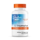 Meilleur L-Tryptophane de docteur, aide le sommeil, l'humeur et le comportement sains, non-OGM, végétalien, sans gluten et sans soja, capsules de légumes, favorise le sommeil sain et sain, 90 comte