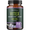 Vitex Chasteberry Supplément 600mg de Agnus Castus pour l'équilibre hormonal des femmes, la ménopause, la régularité menstruelle et l'acné hormonal*