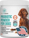 Ca. 120 Portionen von Hund Probiotikum Pulver - Probiotika und Verdauungsenzyme Ergänzung und Hund Verdauungsunterstützung - Made in USA