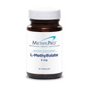 MethylPro L-Methylfolate 5 mg - Support d'un mental sain - Folate actif pour le soutien de la méthylation et les réactions biochimiques - Très biodisponible - Dosage flexible - 30 portions - 30 capsules