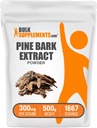 BulkSupplements.com Poudre d'extrait d'écorce de pin - Supplément à base de plantes, poudre d'écorce de pin - Support antioxydants, sans gluten - 300mg par portion, 500g (1,1 lb) (paquet de 1)