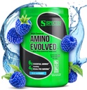 Species Nutrition Amino Evolved EAA & BCAA Powder, Fermented Branched Chain Amino Acids, Muscle Recovery & Endurance, Pre & Post Workout Supplement (Blue Raspberry, 30 Servings)