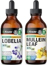 BIO KRAUTER Lobelia Tinktur 4 Fl. Oz. & Mullein Tinktur 4 Fl. Oz.