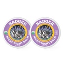 Badger - Baume de nuit, Camomille & Lavande, Bal de sommeil naturel pour les enfants, Relaxing parfumé pour les enfants, Baume de sommeil biologique pour enfants, 2 oz (2 pack)