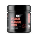 Amino+ Poudre - Pré et post entraînement avec caféine + extrait de thé vert - BCAA, acides aminés, sucre zéro, faible teneur en calories, goût supérieur, 40 portions (mangue de pêche)