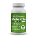 Herbsforever Gotu Kola Kapseln | Centella Asiatica Kräuterergänzung, 800 mg Jede | 60 Veg Kapseln für Psychische Klarheit, Fokus | Gesamt Wellness Unterstützung