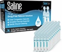 Ampoules salines - Solution saline pour nébuliseur, chlorure de sodium 0,9 %, nettoyage nasal pour bébés, enfants et adultes, soins nasaux stériles, nettoyage des plaies - 50 Nombre (5ml chacun)