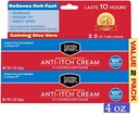 Berkley Jensen Maximum Strength Anti-Itch Cream (4 oz.), mit Calming Aloe Vera, 1% Hydrocortison Itch Relief für Eczema, Psoriasis, Bug Bites, Gift Ivy, Eiche und Sumac, 2 oz. Rohr (Pack mit 2)