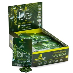 RECOVERYbites - Comprimés de Chlorelle Biologique - Superaliments pour algues à base végétale - Chlorophylle - Mur cellulaire craqué - Énergie - Système immunitaire - Detox - Keto - Vegan - Non-OGM - Boîte de 30 Pouches - 900 Comprimés