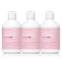 Collagène Deluxe 500ml x 3 I 8 semaines Ensemble I 12500 mg Collagène marin (type I et III) I Acide hyaluronique, biotine, vitamine C I Sans sucre - 8 semaines