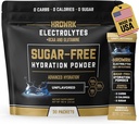 HRDWRK Elektrolyte Pulver-Packets mit Magnesium, Kalium-Natrium, Keto Hydration-Packets - BCAA Elektrolyt-Pulver-Packets mit Glutamin, 30 Elektrolyte Pulver-Packets Zuckerfrei (Unflavored)