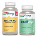SOLARAY Betaine HCl mit Pepsin und Super Digestaway - Verdauungsgesundheit Bundle