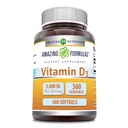 Erstaunliche Formeln Vitamin D3 (Cholecalciferol) Ergänzung | 5000 IU pro Servieren | 360 Softgels | Non-GMO | Gluten-Free | Made in USA