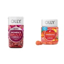 OLLY Ultra Femmes Multi Softgels & Probiotic + Gummy prébiotique, soutien digestif et santé Gut, 500 millions d'UFC, fibre, supplément à croquer pour les hommes et les femmes, pêche, 30 jours d'approvisionnement - 30 comtes