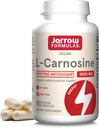 Jarrow Formulas® L-Carnosine Dipeptide Antioxydant 1000 mg, complément alimentaire, soutien antioxydant pour la santé mitochondriale, 90 capsules de Veggie, jusqu'à 45 jours