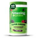 Amazing Grass Greens Superfood Antioxydant : Poudre de vert avec spiruline biologique, poudre de racine de betterave, fraise et probiotiques, baies douces, 60 portions (paquetage mai Vary)